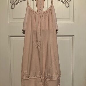 Lululemon Soft Pink Women's Workout Tank with built in bra